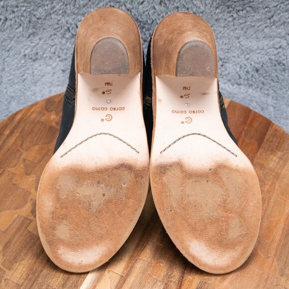 Corso Como Women's Tameka Black Zip-Up Peep Toe Bootie Size 7.5 M - Picture 6 of 7